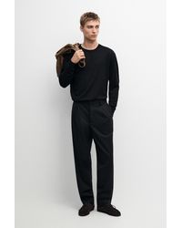 MASSIMO DUTTI - Knit 100% Cashmere Crew Neck Sweater - Lyst