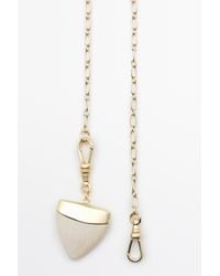 MASSIMO DUTTI - Stone Fang Pendant Necklace - Lyst