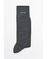 MASSIMO DUTTI - Ribbed Wool Blend Dress Socks - Lyst