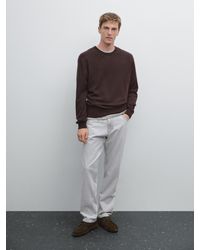 MASSIMO DUTTI - Jersey Punto Cuello Redondo Cashmere - Lyst