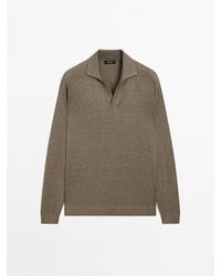 MASSIMO DUTTI - Gebreide Trui Met Polokraag - Lyst