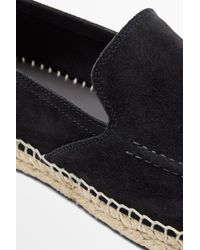 MASSIMO DUTTI - Leather Espadrilles With Moc Toe - Lyst