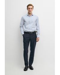MASSIMO DUTTI - Slim Fit Striped Tailored Fit Shirt - Lyst