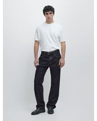 MASSIMO DUTTI - Short Sleeve Crew Neck T-Shirt - Lyst