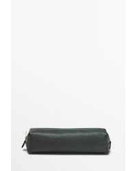 MASSIMO DUTTI - Nappa Leather Zip Pouch - Lyst