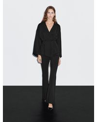 MASSIMO DUTTI - Kimono Fluido Escote Pico - Lyst