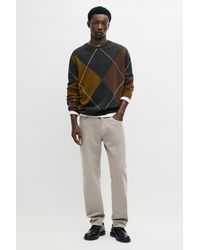 MASSIMO DUTTI - Tapered-Fit Denim-Effect Pants - Lyst