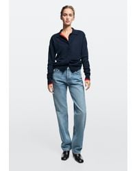 MASSIMO DUTTI - Mid-Waist Straight-Leg Jeans - Lyst