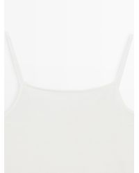 MASSIMO DUTTI - Camisole Top With Lace Detail - Lyst