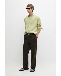 MASSIMO DUTTI - 100% Linen Regular Fit Shirt - Lyst
