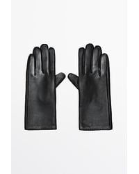 MASSIMO DUTTI - Nappa Leather Gloves - Lyst
