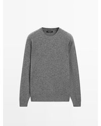 MASSIMO DUTTI - Tricot Trui Van Wolmix Met Ronde Hals - Lyst