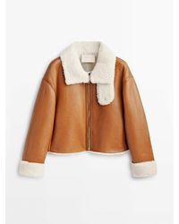 Women's MASSIMO DUTTI Leather jackets from $349 | Lyst