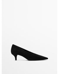 MASSIMO DUTTI - Suède Schoenen Met Hoge Hak - Lyst