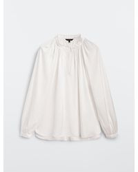 MASSIMO DUTTI Loose-fitting Blouse With Gathered Detailing - Multicolor
