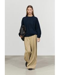 MASSIMO DUTTI - 100% Cashmere Long Sleeve Sweater - Lyst