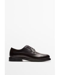 MASSIMO DUTTI - Leather Dress Blucher Shoe - Lyst