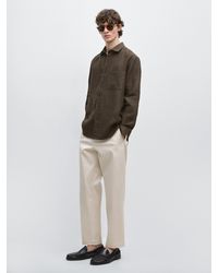 MASSIMO DUTTI - Regular Fit Faded Linen Shirt With Pocket Detail - Lyst