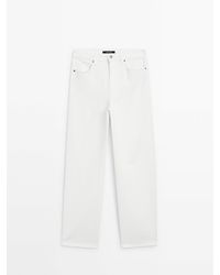 MASSIMO DUTTI - Jeans Met Hoge Taille En Wijde Pijpen - Lyst