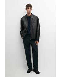 MASSIMO DUTTI - 100% Cotton Slim Fit Pants - Lyst