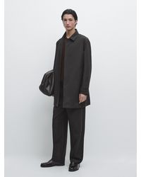 MASSIMO DUTTI - Lightweight Technical Fabric Parka - Lyst