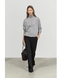 MASSIMO DUTTI - 100% Wool Turtleneck Knit Sweater - Lyst