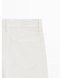 MASSIMO DUTTI - Mid-Waist Cropped Slim Fit Jeans - Lyst