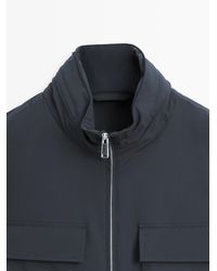MASSIMO DUTTI - Stretch Fabric Jacket - Lyst