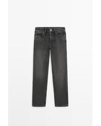 MASSIMO DUTTI - Low-Rise Straight-Leg Jeans - Lyst