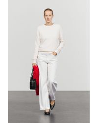 MASSIMO DUTTI - 100% Cashmere Long Sleeve Sweater - Lyst