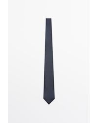 MASSIMO DUTTI - 100% Silk Textured Tie - Lyst
