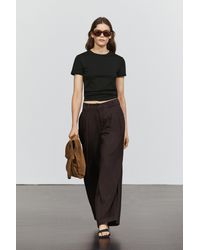 MASSIMO DUTTI - Pleated Barrel Fit Jeans - Lyst