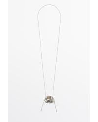 MASSIMO DUTTI - Long Basket Piece Necklace - Lyst