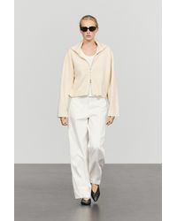 MASSIMO DUTTI - Cotton Knit Zip-Up Jacket - Lyst