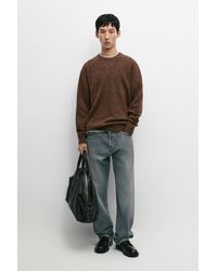 MASSIMO DUTTI - Flecked Wool-Blend Knit Sweater - Lyst