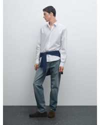 MASSIMO DUTTI - Camicia A Righe Regular Fit - Lyst