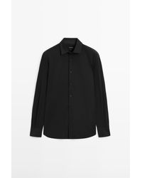 MASSIMO DUTTI - Slim Fit Stretch Overhemd - Lyst