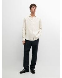 MASSIMO DUTTI - Extra Fine Regular Fit Linen Shirt - Lyst