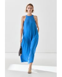 MASSIMO DUTTI - Long Flowing Halter Dress - Lyst