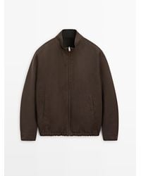 MASSIMO DUTTI - Reversible Linen Jacket - Lyst