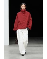 MASSIMO DUTTI - Short Lightweight Quilted Suede Coat - Lyst