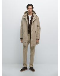 MASSIMO DUTTI - 100% Cotton Slim Fit Trousers - Lyst