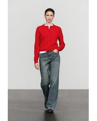 MASSIMO DUTTI - Button Detail Knit Cardigan - Lyst