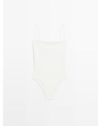 MASSIMO DUTTI - Bandeau Badpak Met Detail Op Rugpand - Lyst
