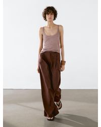 MASSIMO DUTTI - Top Con Spalline E Dettaglio - Lyst