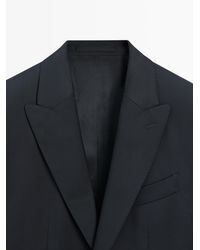 MASSIMO DUTTI - 100% Cool Wool Suit Blazer - Lyst