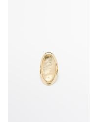 MASSIMO DUTTI - Oval Quartz Stone Ring - Lyst