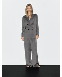 MASSIMO DUTTI - Blazer Aus 100 Wolle Mit Nadelstreifen - Lyst