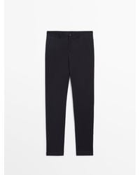 MASSIMO DUTTI - Tapered Fit Chino Trousers - Lyst