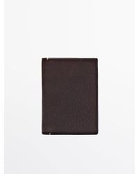 MASSIMO DUTTI - Vertical Leather Wallet - Lyst